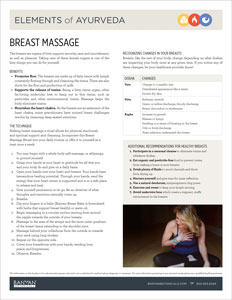 Elements of Ayurveda: Breast Massage PDF