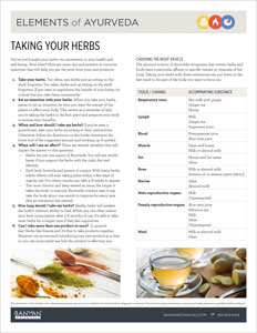 Taking Your Herbs PDF