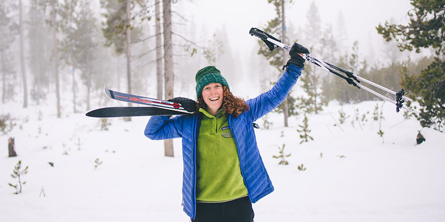 Skiing for winter health